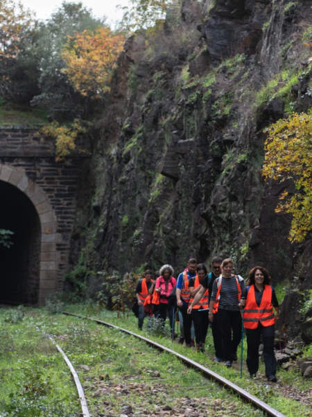 Camino de Hierro entre Salamanca y Portugal, puentes colgantes y túneles históricos